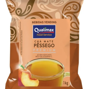Chá Mate Pêssego Premium  Qualimax Kg